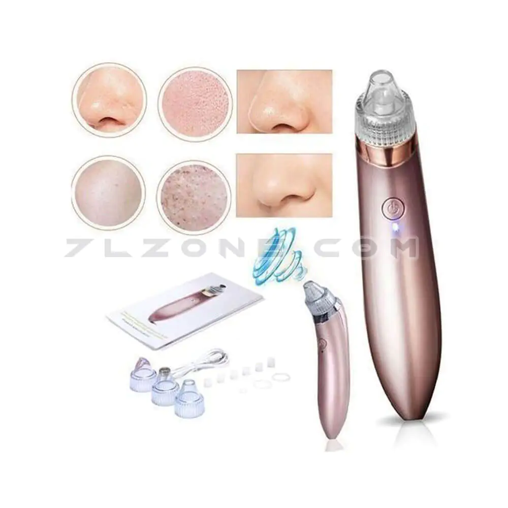 جهاز-شفط-الدهون-و-الرؤوس-السوداء-من-الوجه-يعمل-بالشحن--Rechargeable-Blackhead-Remover---4-Suction-Heads