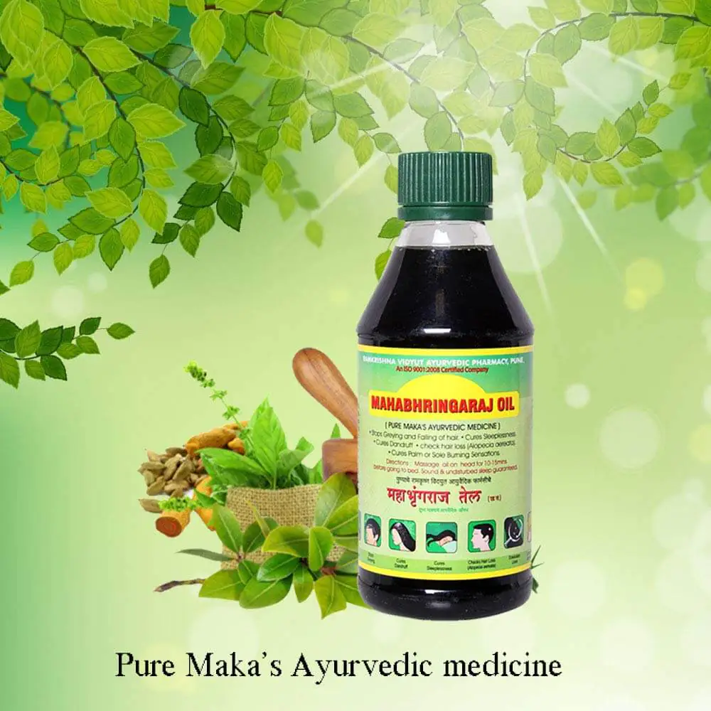 زيت مها بها رينج راج الهندي Mahabhringraj Ramakrishna Pharma Scalp Massaging Oil (2)
