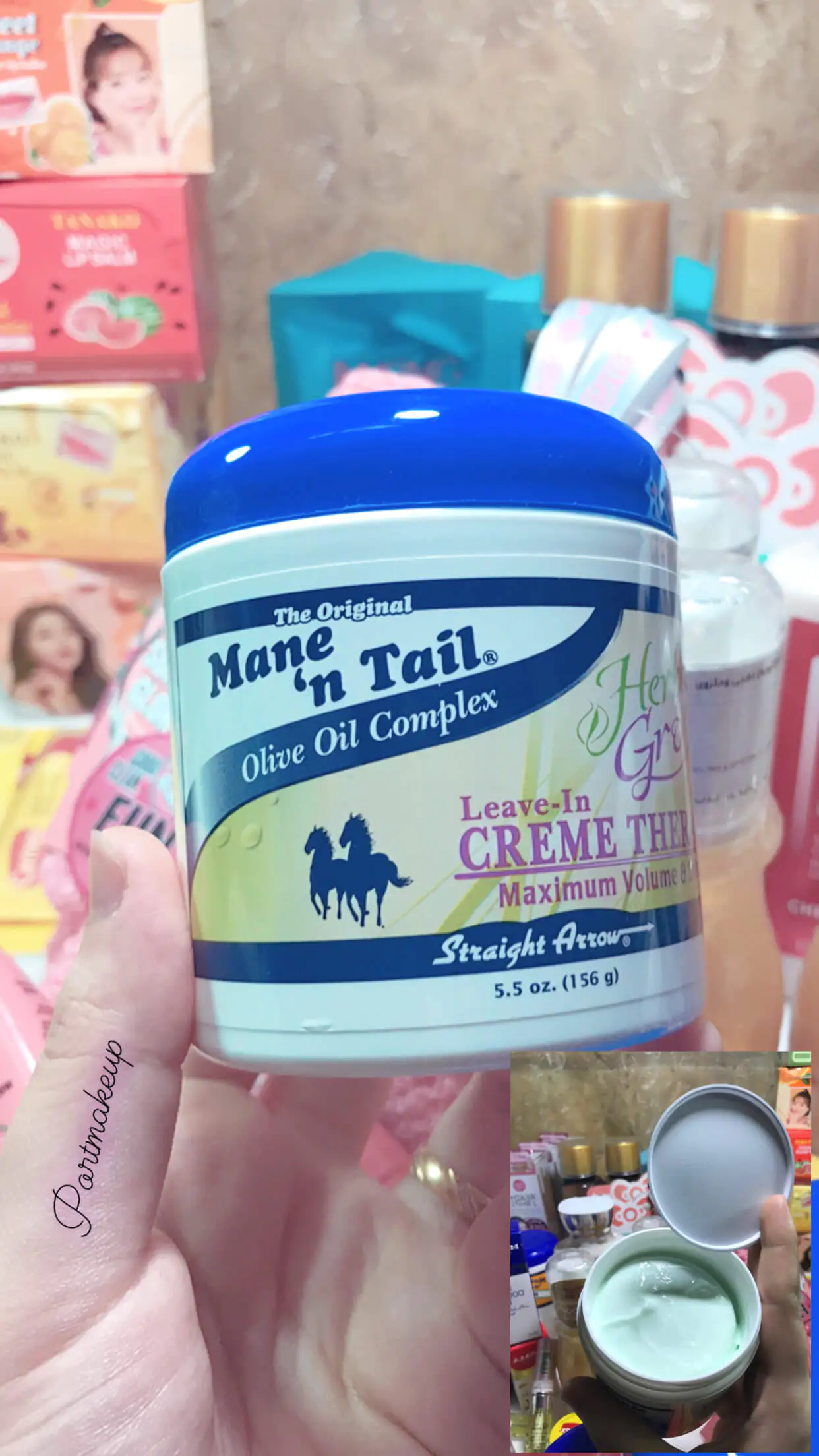 كريم الشعر من مجموعة ذيل الحصان مين تيل (اوليف اويل كومبليكس) Mane ‘n Tail Olive Oil Creme NATURAL MOISTURE BALANCING TREATMENT (1)