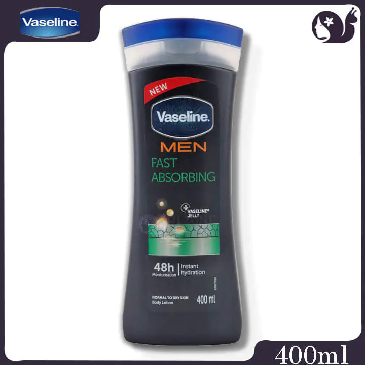 بادي لوشن فازلين للرجال Vaseline Men Fast Absorbing Body Lotion Normal to Dry Skin 400ml
