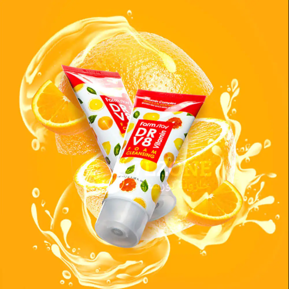 غسول-فيتامين-سي-الكوري-dr-v8-vitamin-foam-cleansing