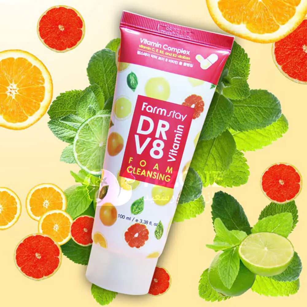 غسول-فيتامين-سي-الكوري-dr-v8-vitamin-foam-cleansing